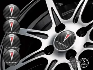 Pontiac Style Autocollants Roues Logos Bombés de Luxe
